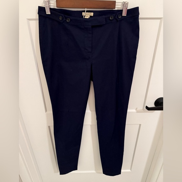 Burberry Pants - Burberry Brit Navy Blue Tailored Pants Women’s Classic Slim Trousers